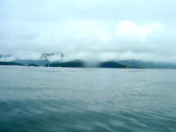 Swell on the open
              water crossing